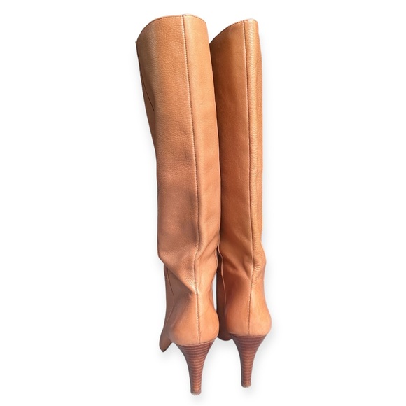 Banana Republic brown leather knee high pull on boots size 8 - Picture 6 of 13